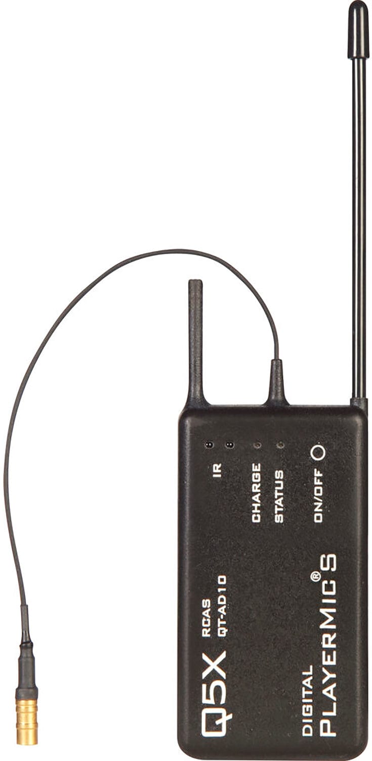 Shure QTAD10PS=-K55 AD10PS PlayerMic Short Transmitter - 606-694 MegaHertz