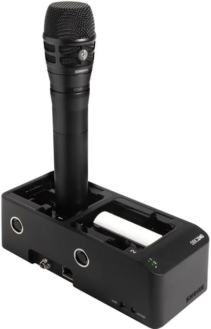 Shure SBC240 2-Bay Networked Docking Charger for SB910/SB920A Batteries/ADX Transmitters