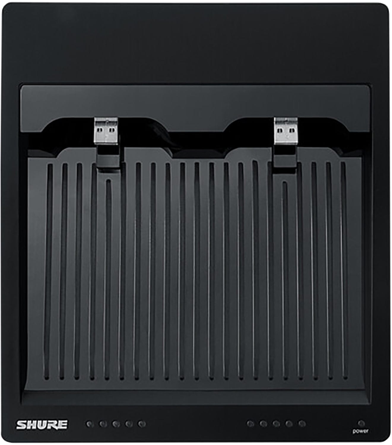 Shure SBC250 2-Bay Networked Charging Station for ULXD6 or ULXD8 Transmitters