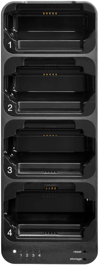 Shure SBC441US 4-Bay Docking Charger for ADXR Bodypack Receiver and SB910 Batteries (Power Supply Included)