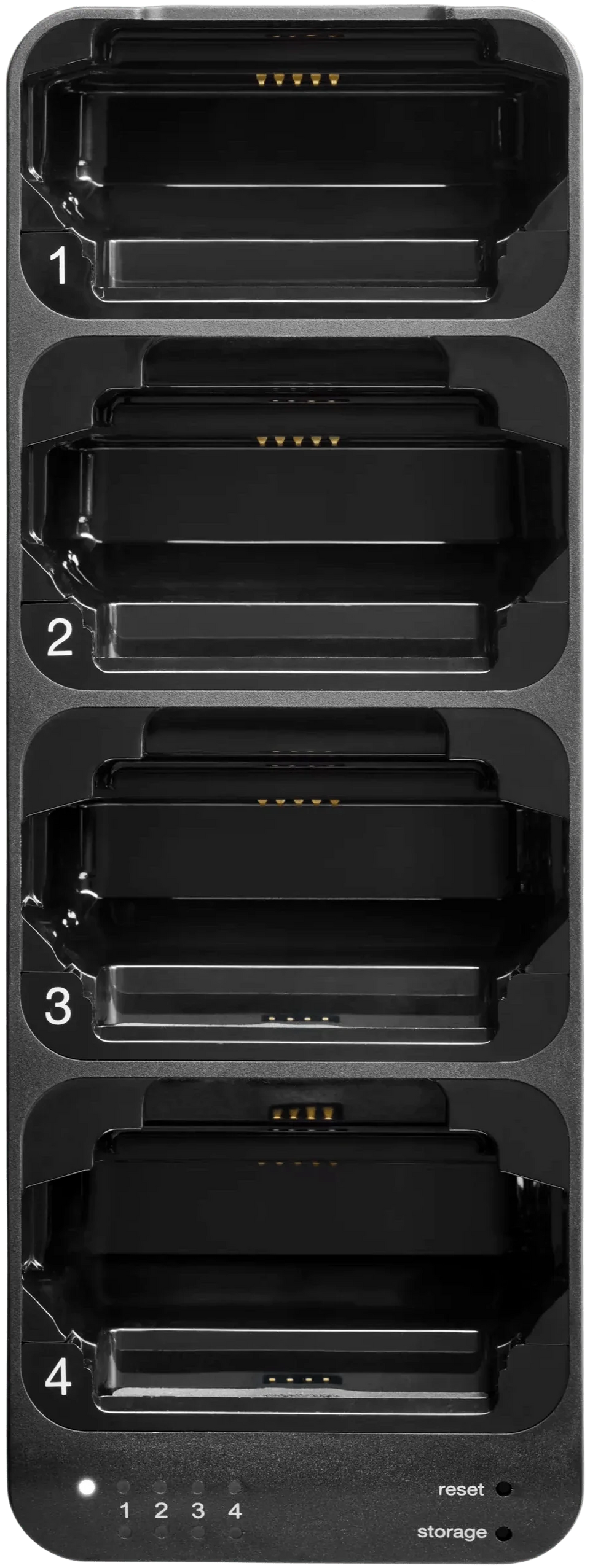 Shure SBC441US 4-Bay Docking Charger for ADXR Bodypack Receiver and SB910 Batteries (Power Supply Included)