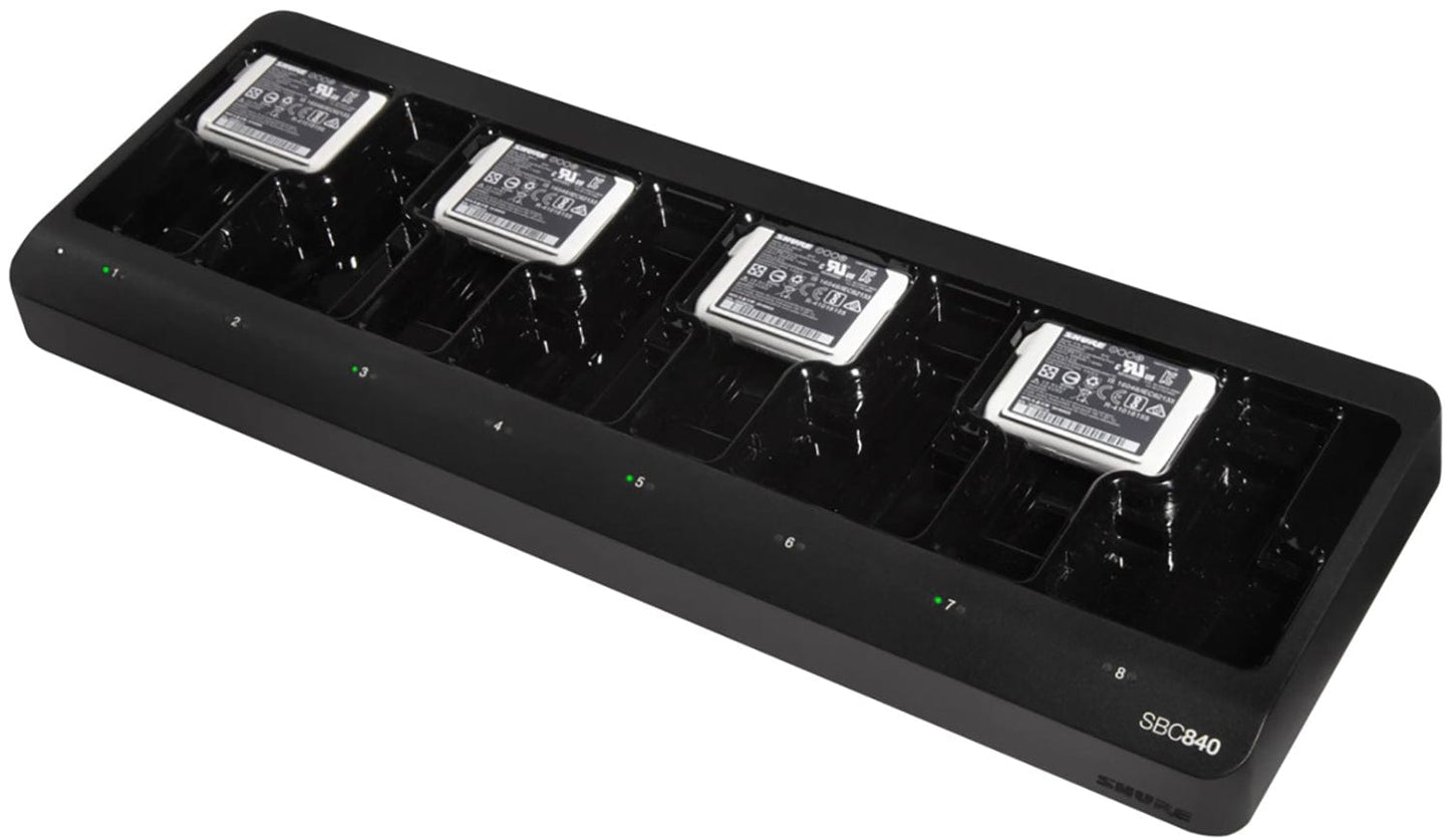 Shure SBC840-US 8-Bay Networked Charger for SB910 and SB920 Batteries
