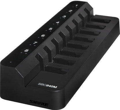 Shure SBC840M-US 8-Bay Networked Charger for SB910M Batteries