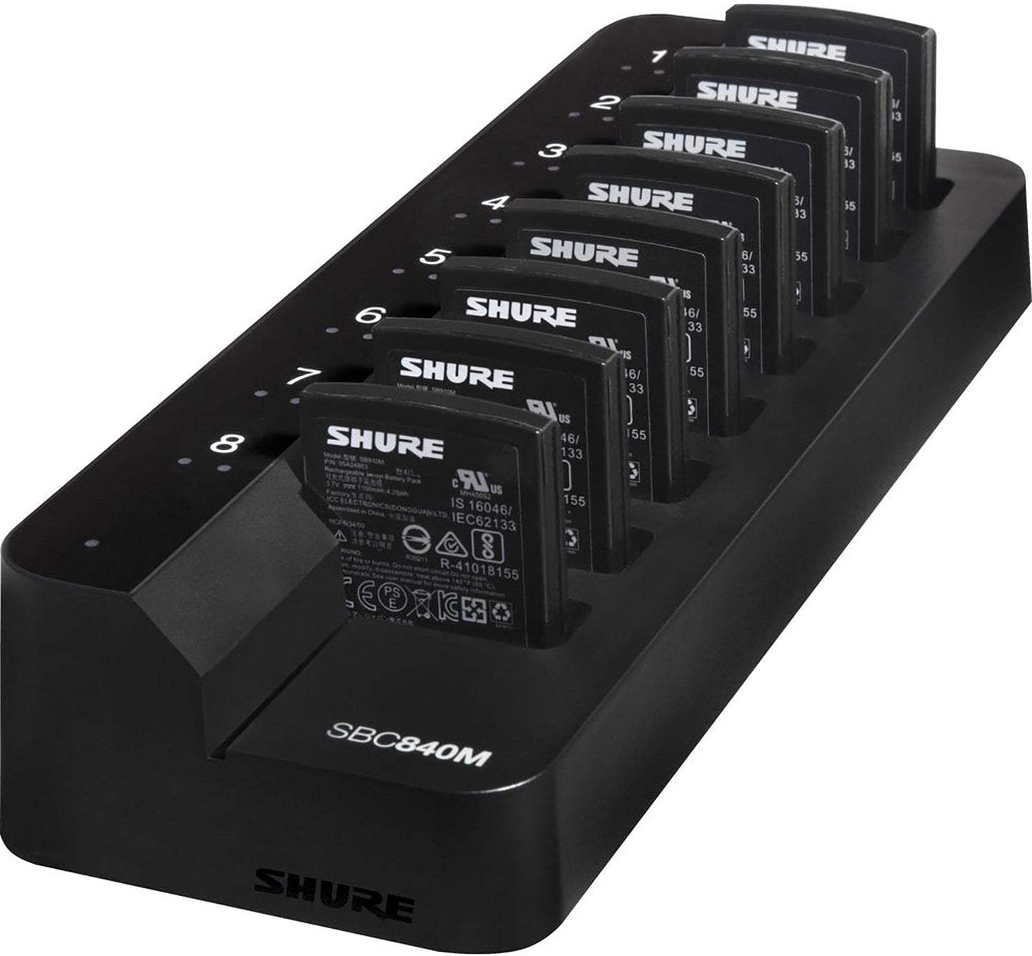 Shure SBC840M-US 8-Bay Networked Charger for SB910M Batteries
