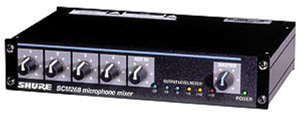 Shure SCM268 4 Ch Microphone Mixer with Phantom