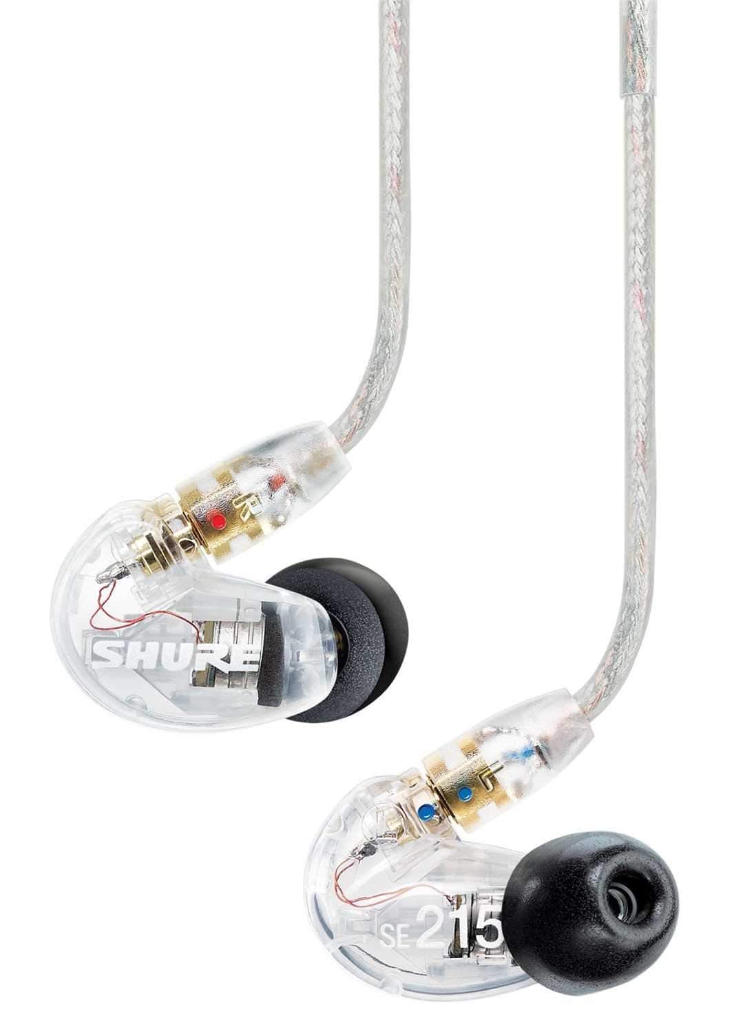 Shure SE215CL Sound Isolating Full Range Earphones (Clear)