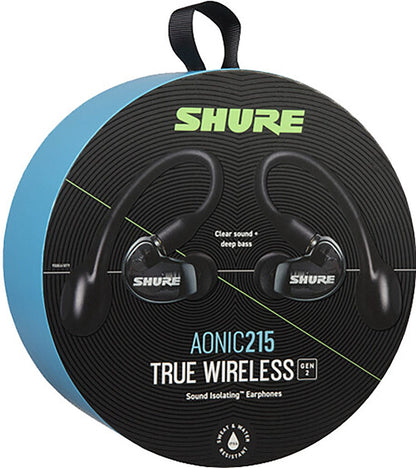 Shure SE21DYBK+TW2 AONIC 215 GEN 2 True Wireless Sound Isolating Earphones - Black