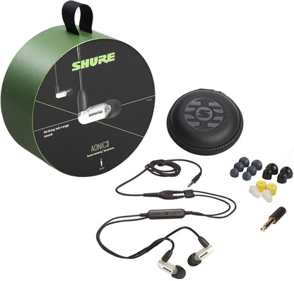 Shure SE31BAWUNI AONIC 3 Sound Isolating Earphones - White