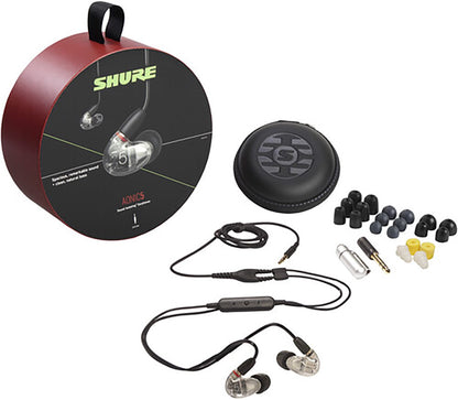 Shure SE53BACL+UNI AONIC 5 Sound Isolating Earphones - Clear