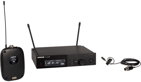 Shure SLXD14 Wireless System with SLXD1 Bodypack Transmitter and DL4 Lavalier Microphone - H55 Band