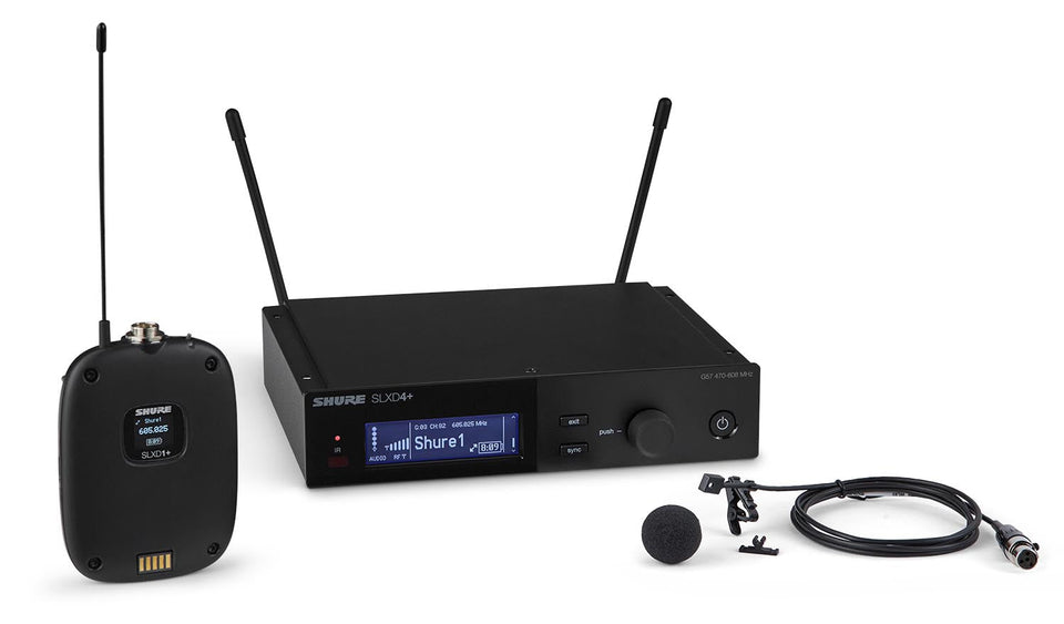 Shure SLXD14+/93-G57 Digital Wireless Bodypack System, Lavalier, WL93