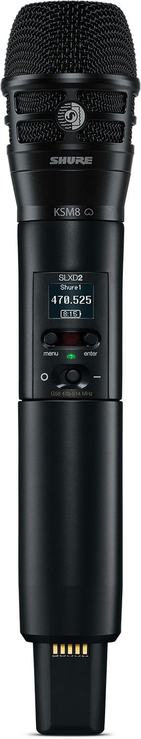 Shure SLXD24/K8B G58 Wireless Vocal System with KSM8 Microphone Capsule - G58 Band