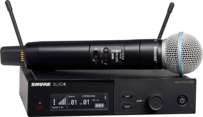 Shure SLXD24/B58 G58 Wireless Vocal System with BETA 58 Microphone Capsule - G58 Band