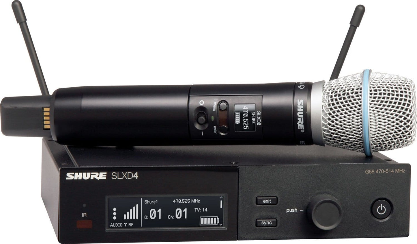 Shure SLXD24/B87A H55 Wireless System with BETA 87A Microphone Capsule - H55 Band