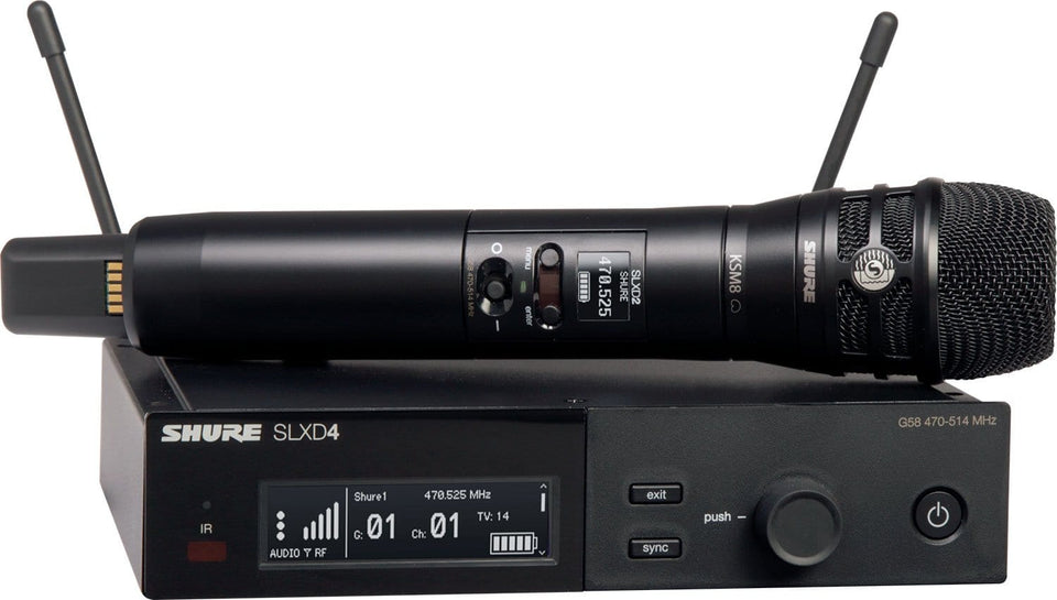 Shure SLXD24/K8B H55 Wireless Vocal System with KSM8 Microphone Capsule - H55 Band