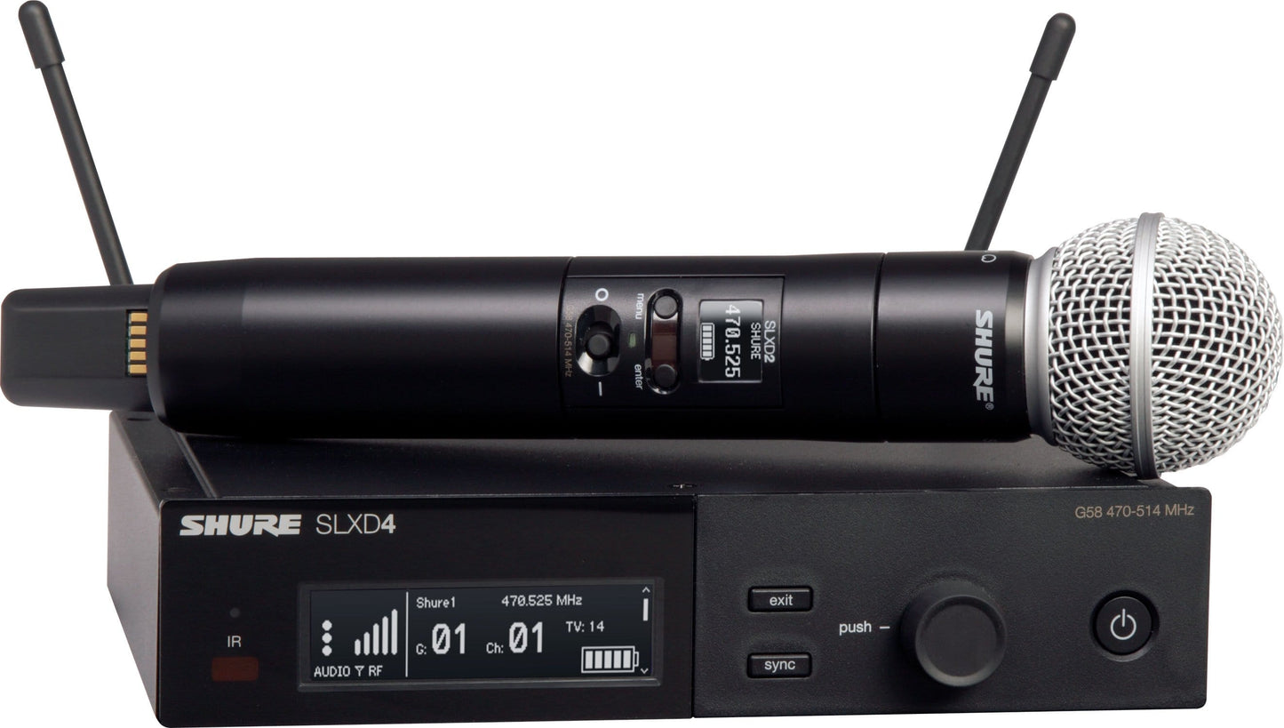 Shure SLXD24/SM58 H55 Wireless Vocal System with SM58 Microphone Capsule - H55 Band