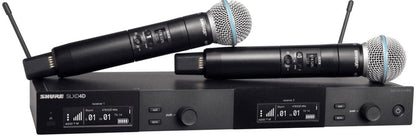 Shure SLXD24D/B58 J52 Dual Wireless System with BETA 58 Microphone Capsule - J52 Band