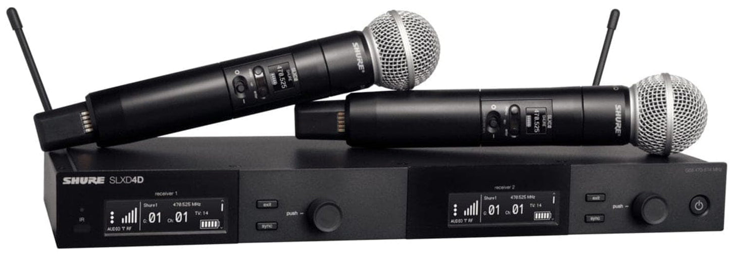 Shure SLXD24D/SM58 H55 Dual Wireless System with SM58 Microphone Capsule - H55 Band