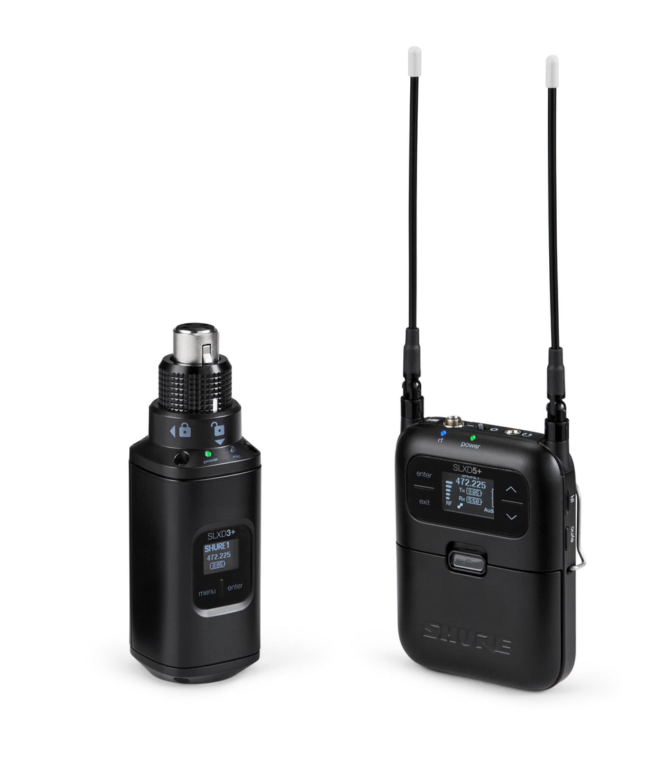 Shure SLXD35+-G57 Digital Wireless Portable System, Plug-on