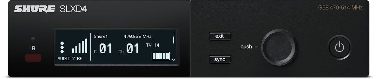 Shure SLXD4 Digital Wireless Receiver - H55 Band