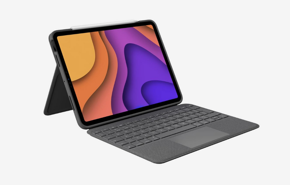 Logitech Combo Touch for iPad Air 4th/5th Gen (UK Layout, Grey)