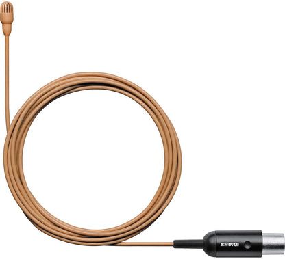 Shure TL46C/O-MTQG TwinPlex Subminiature Omnidirectional Lavalier Microphone with MTQG Plug - Cocoa