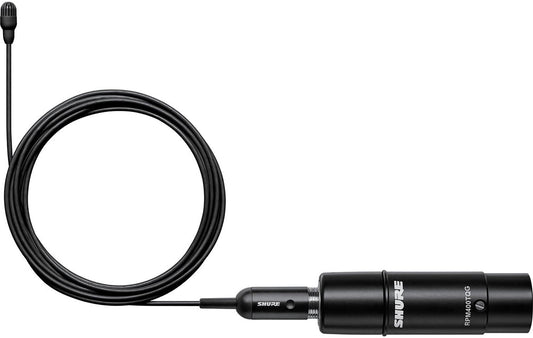 Shure TL47B/O-XLR-A TwinPlex Omnidirectional Lavalier Microphone - XLR with Accessories - Black