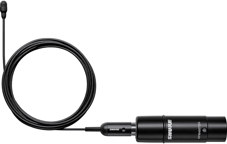 Shure TL47B/O-XLR-A TwinPlex Omnidirectional Lavalier Microphone - XLR with Accessories - Black