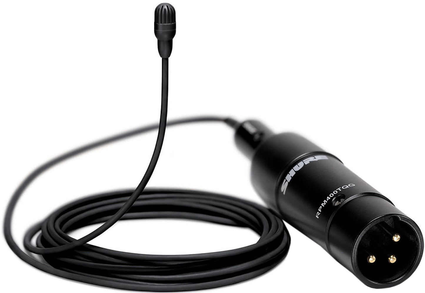 Shure TL47B/O-XLR-A TwinPlex Omnidirectional Lavalier Microphone - XLR with Accessories - Black