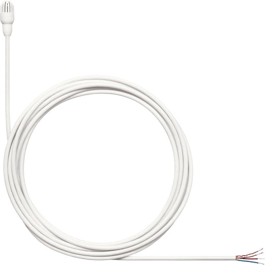 Shure TL47W/O-NC-A TwinPlex Omnidirectional Lavalier Microphone - Bare Wire with Accessories - White