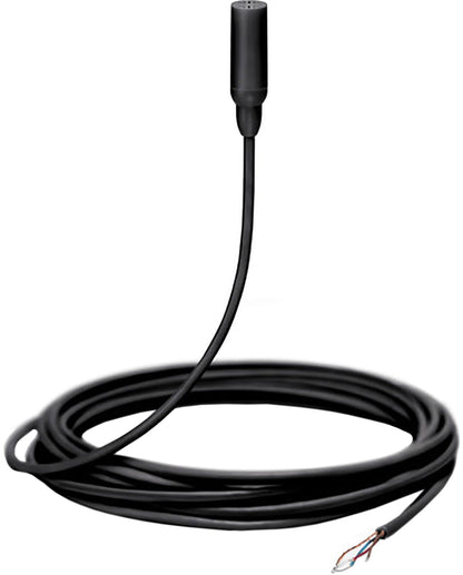 Shure TL48B/O-NC-A TwinPlex Omnidirectional Lavalier Microphone - Bare Wire with Accessories - Black