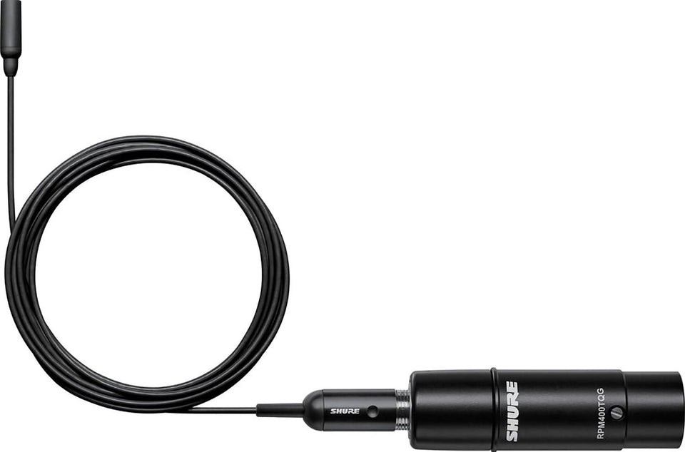 Shure TL48B/O-XLR-A TwinPlex Omnidirectional Lavalier Microphone - XLR with Accessories - Black