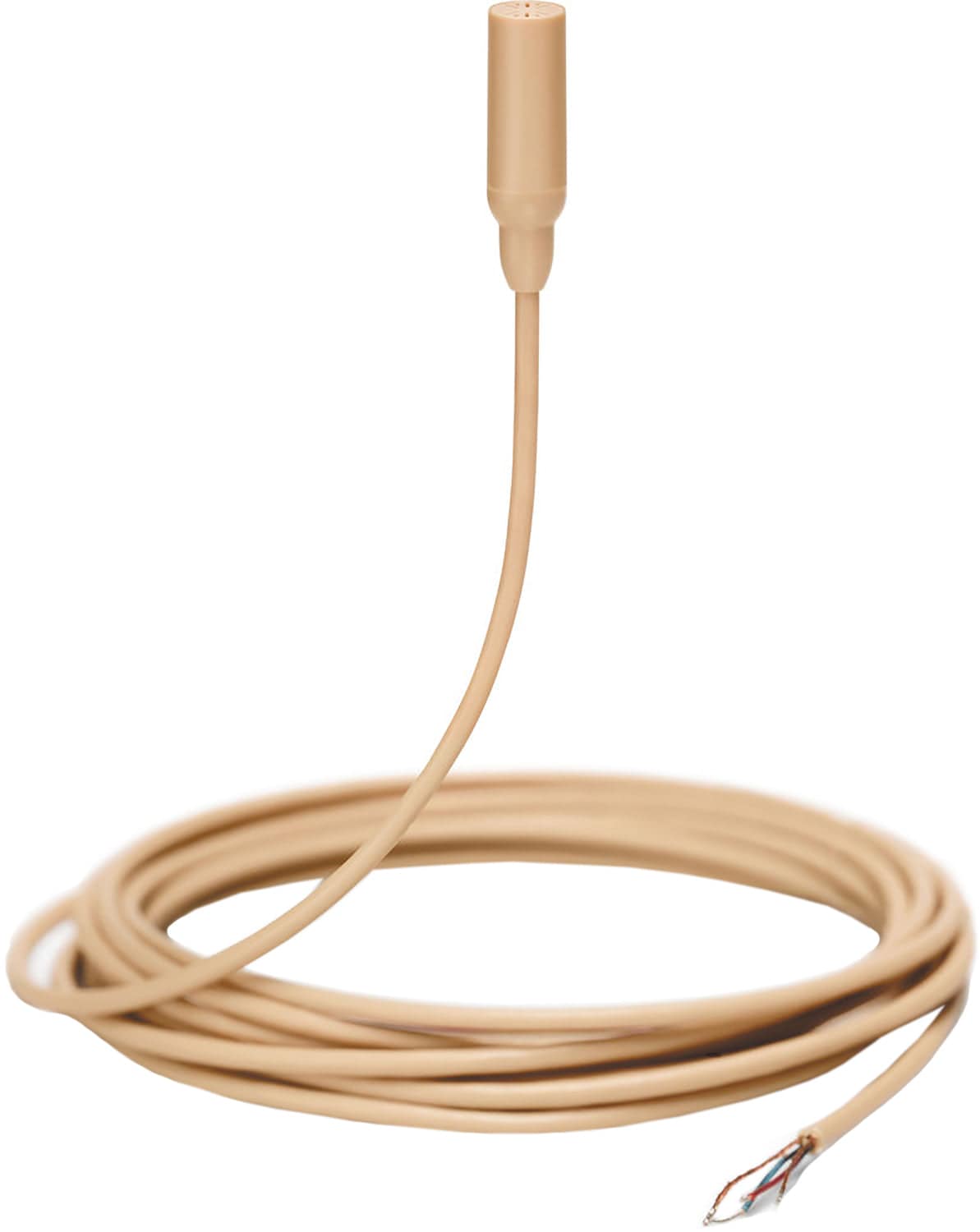 Shure TL48T/O-NC-A TwinPlex Omnidirectional Lavalier Microphone - Bare Wire with Accessories - Tan