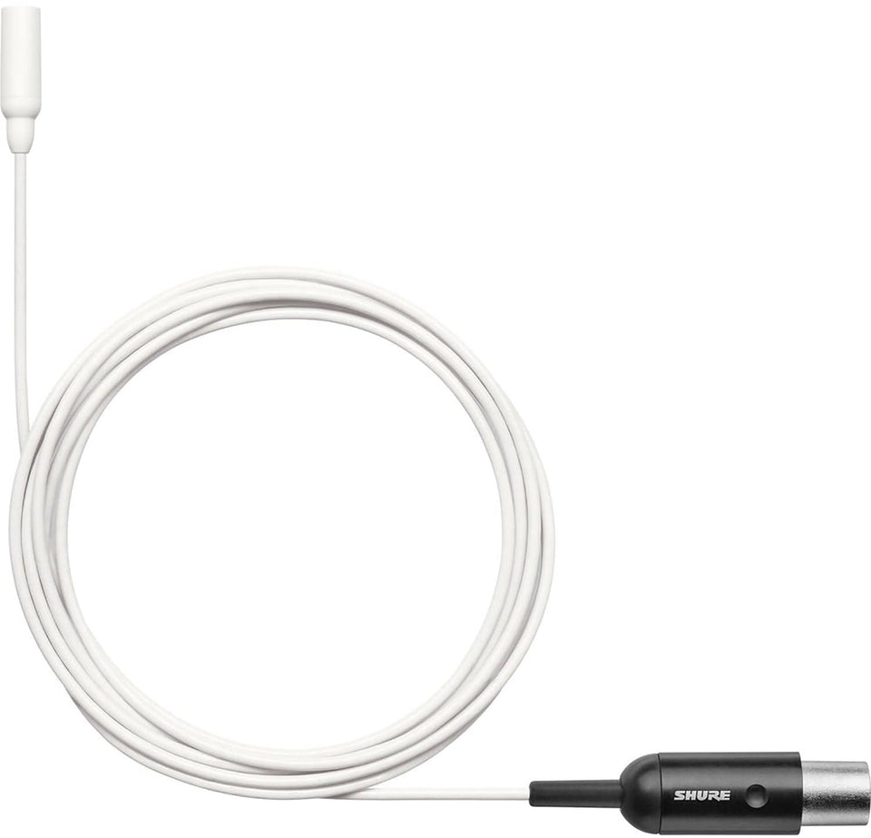 Shure TL48W/O-MTQG-A TwinPlex Omnidirectional Lavalier Microphone - MTQG with Accessories - White