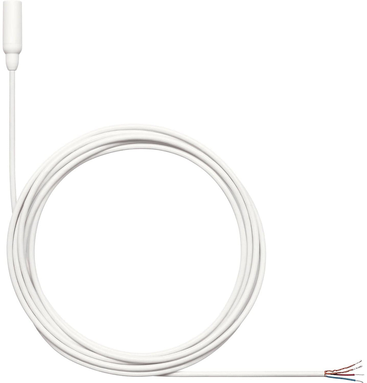 Shure TL48W/O-NC-A TwinPlex Omnidirectional Lavalier Microphone - Bare Wire with Accessories - White