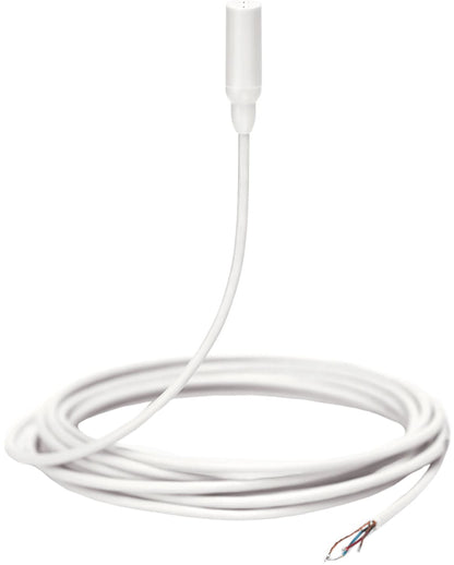 Shure TL48W/O-NC-A TwinPlex Omnidirectional Lavalier Microphone - Bare Wire with Accessories - White
