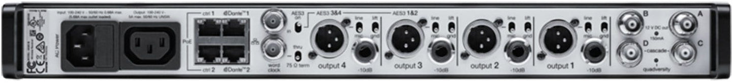 Shure AD4Q AD4Q Four-Channel Digital Wireless Receiver