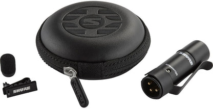 Shure UL4B/C-XLR-A UniPlex Cardioid Subminiature Lavalier Microphone with XLR Connector - Black