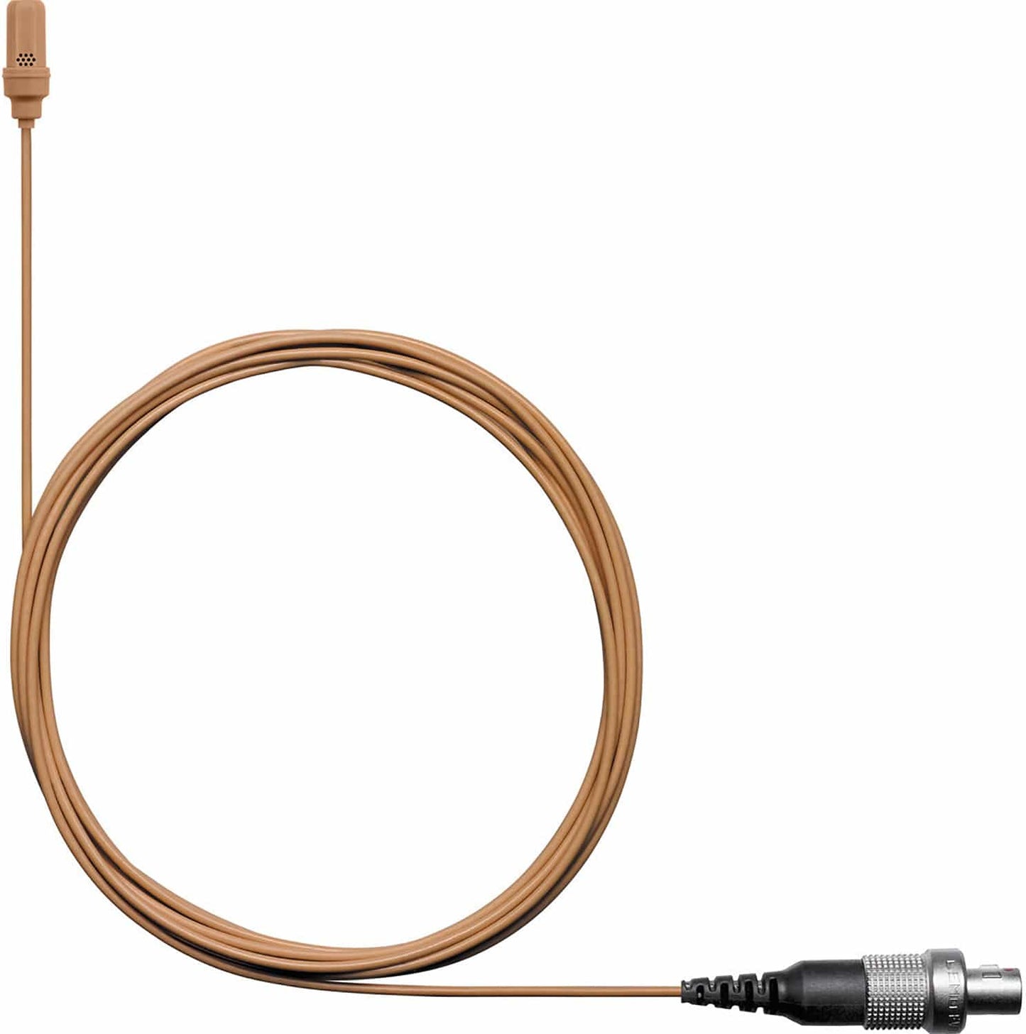 Shure UL4C/C-LM3-A UniPlex Cardioid Subminiature Lavalier Microphone with LM3 Connector - Cocoa