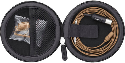 Shure UL4C/C-MTQG-A UniPlex Cardioid Subminiature Lavalier Microphone with MTQG Connector - Cocoa