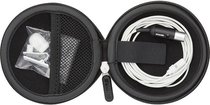 Shure UL4W/C-MTQG-A UniPlex Cardioid Subminiature Lavalier Microphone with MTQG Connector - White