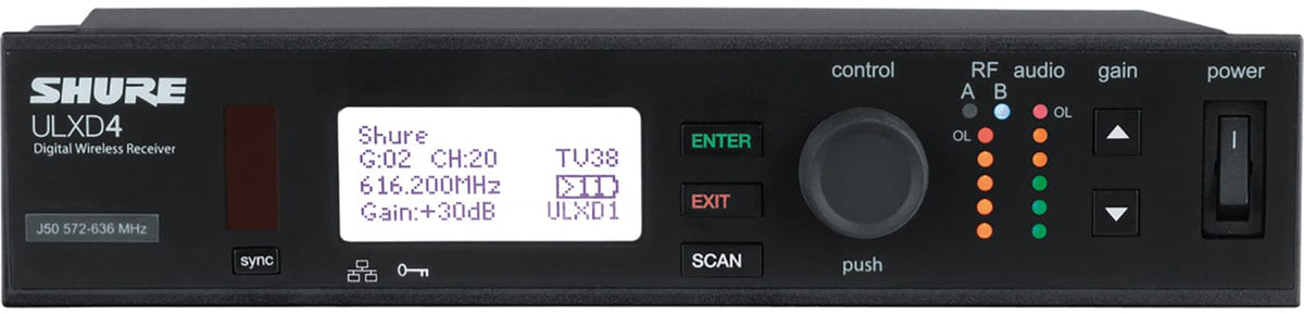 Shure ULXD4 Wireless Receiver