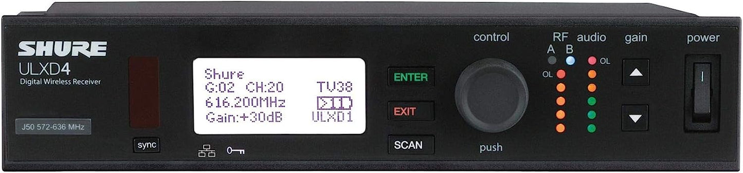 Shure ULXD4 Digital Wireless Receiver - J50A Band