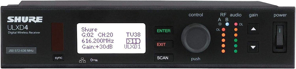 Shure ULXD4 Digital Wireless Receiver - V50 Band