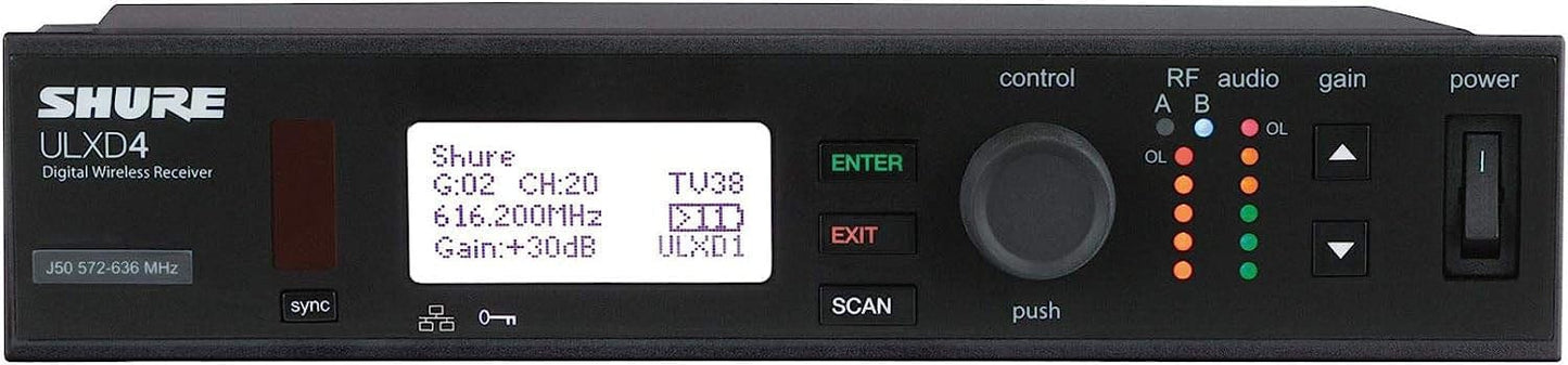 Shure ULXD4 Digital Wireless Receiver - X52 Band
