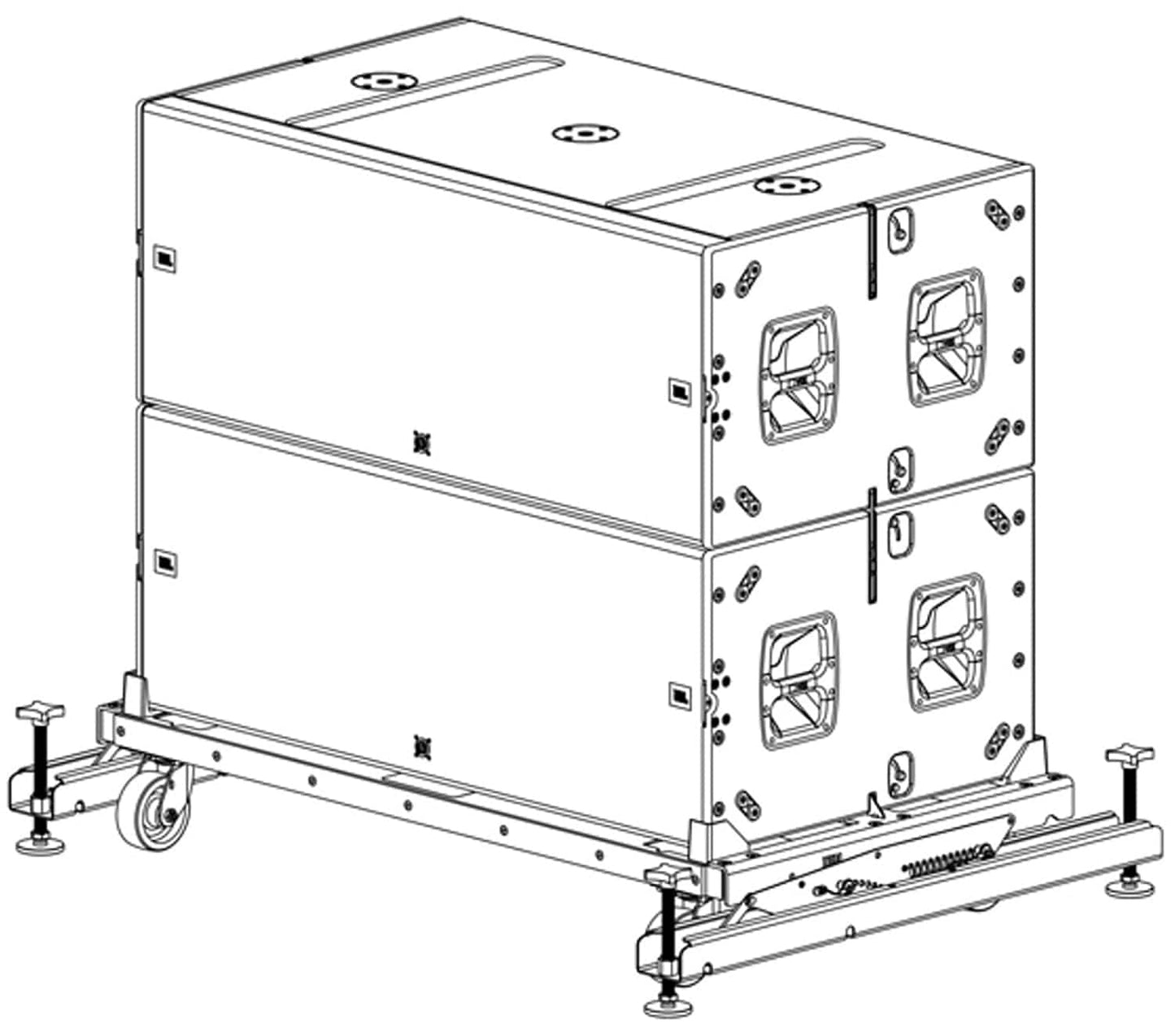 JBL VTX-B28-VT Vertical Transport Cart for up to 4x VTX B28 Speakers