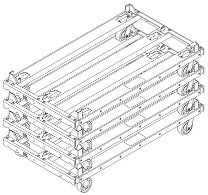 JBL VTX-B28-VT Vertical Transport Cart for up to 4x VTX B28 Speakers