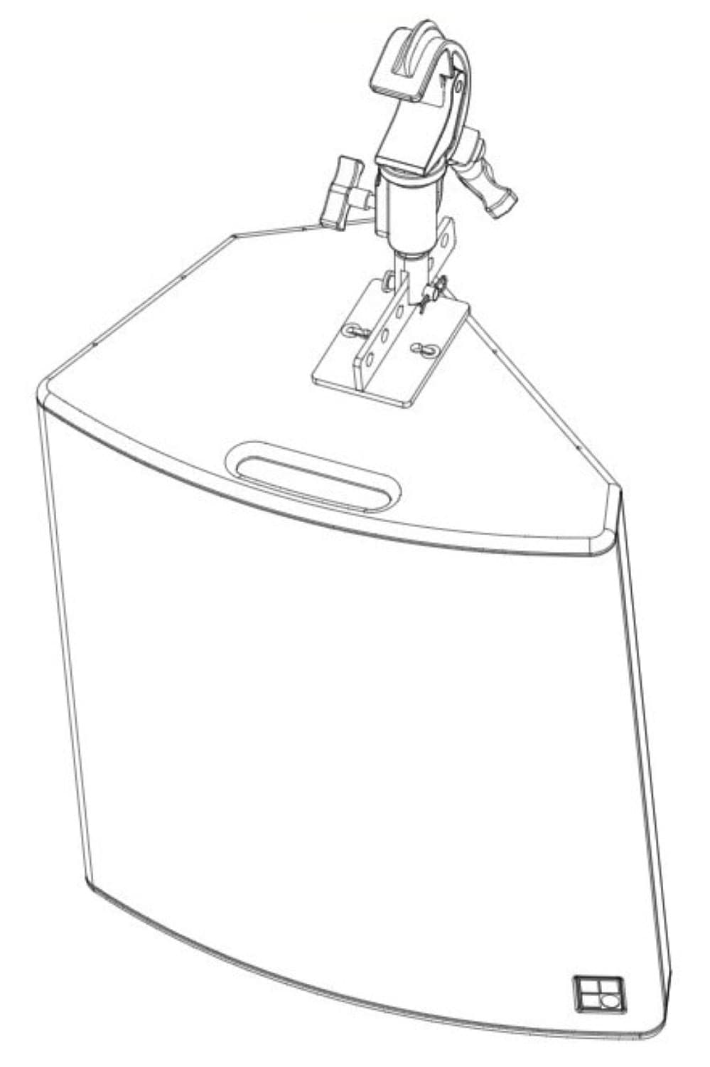 d&b audiotechnik Z5010.000.02 TV Spigot with Fixing Plate