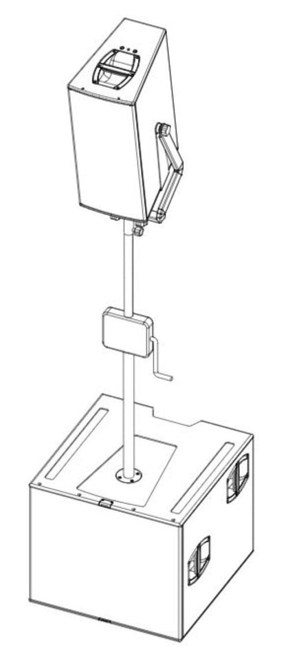 d&b audiotechnik Z5010.000.02 TV Spigot with Fixing Plate