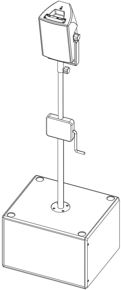 d&b audiotechnik Z5013.000.00 Loudspeaker Stand M20 Pole with Winder